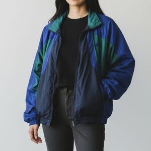 Vintage Nike Colorblock Windbreaker Jacket – Blue & Green